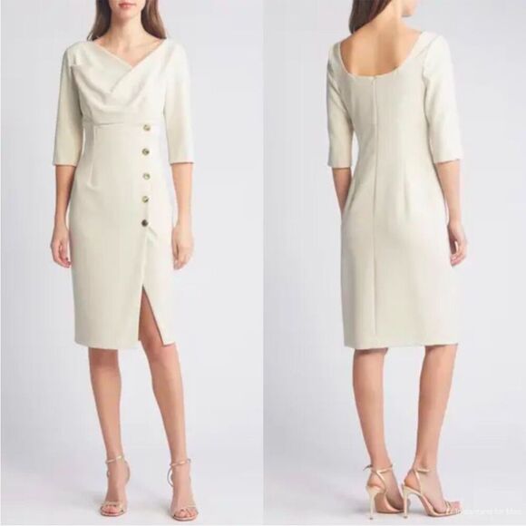 Black Halo Edeline Sheath Dress 10R 
MSRP: $ 415.00 NWT - Picture 1 of 6